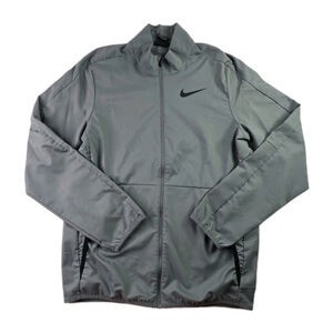 Nike Dri-FIT Woven Training Full-Zip Jacket Gray Men's Size Small